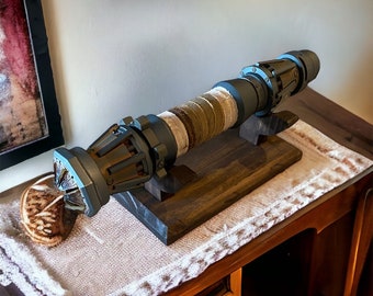 Universal Wooden Lightsaber Stand, Galaxy’s Edge Compatible