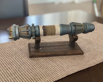 Supporto per elsa di spada laser in legno – Espositore universale