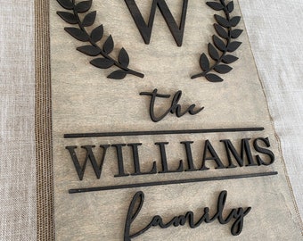 Personalized Wedding Gift Last Name Established Sign Family Name Sign Wooden Custom Wood Sign Anniversary Couple Gift Personalized Sign D