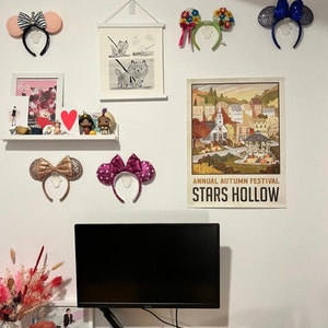 Mickey Ear Wall Mount Display for Disney Ear Head Bands Collection Holder Hanger Gift