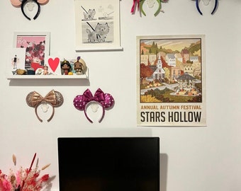 Mickey Ear Wall Mount Display for Disney Ear Head Bands Collection Holder Hanger Gift