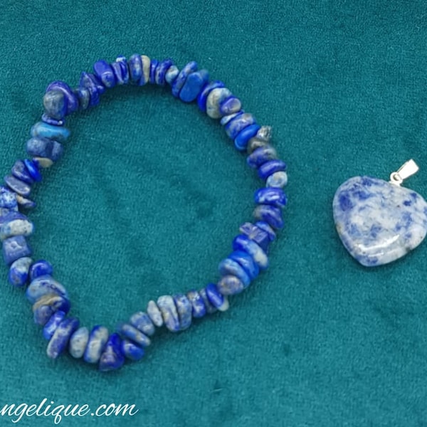 Lapis lazuli et sodalite lot