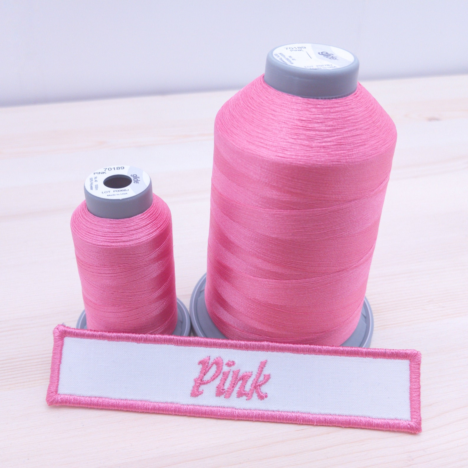 Pink, Pink Thread, Trilobal Polyester, Thread, Glide Thread by Filtec