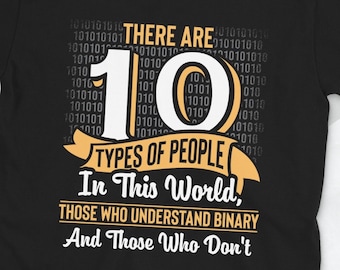 Lustiges Programmier-T-Shirt für Entwickler! Programmierer Humor Binärer Witz