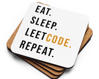 Grappige leetcode ontwikkelaar cadeau onderzetter