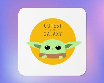 Star wars cute baby yoda coaster
