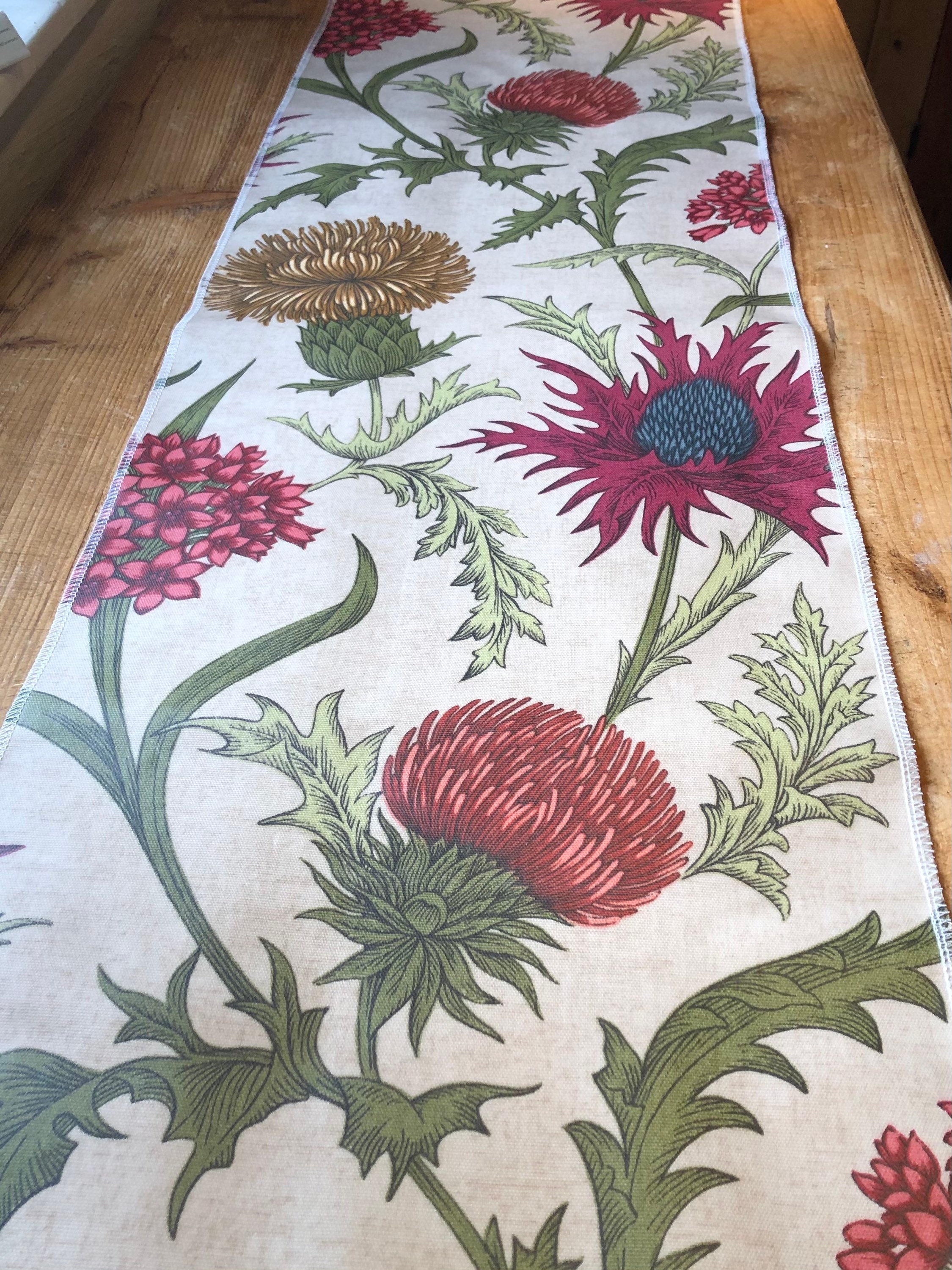 Oilcloth table runner and table mats. Etsy