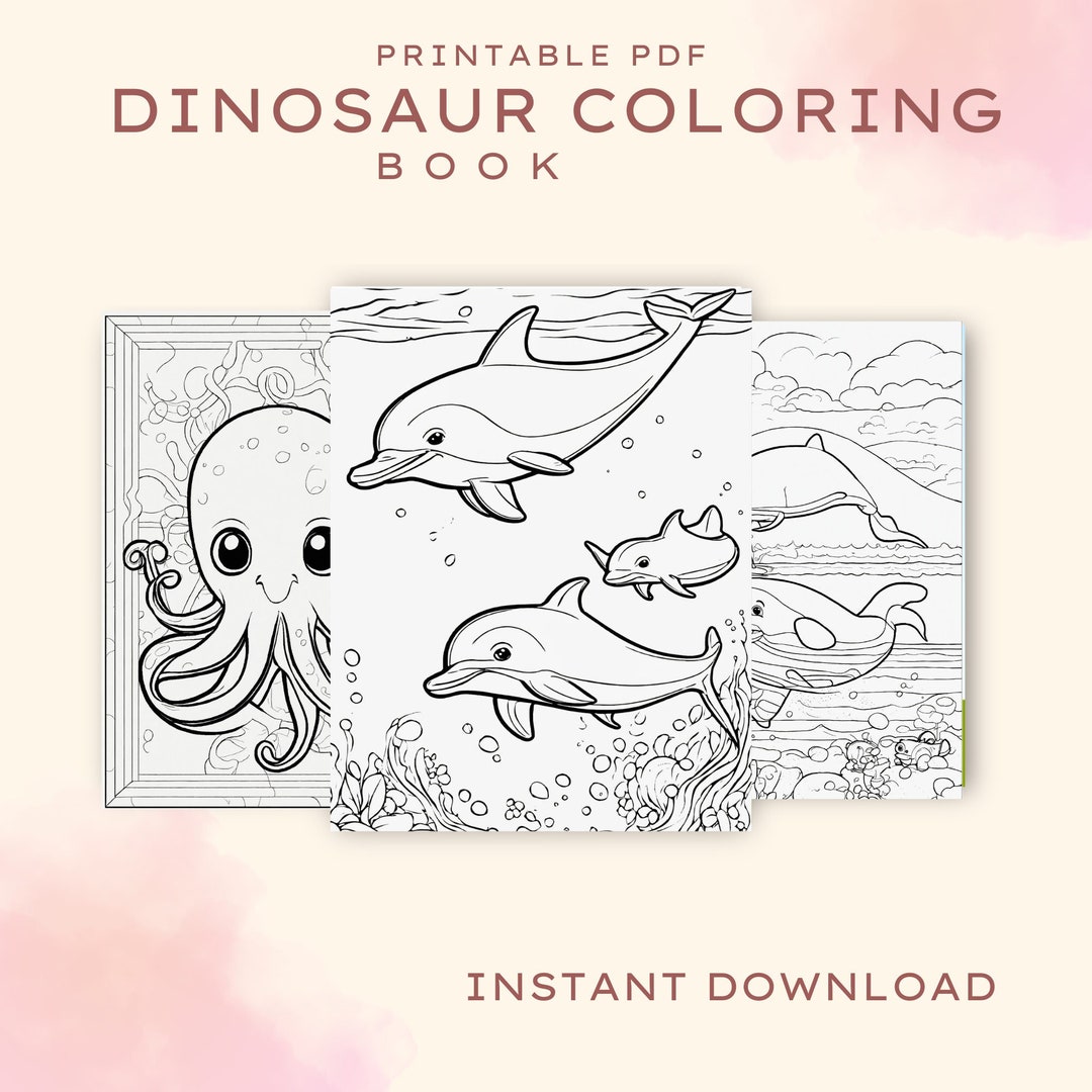 Sea Animal Coloring Book Page - Etsy