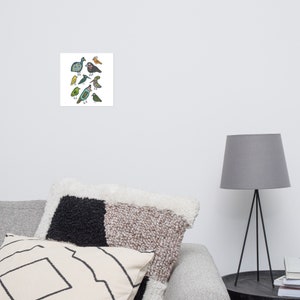 Poster, Kunstdruck, Vögel, Art, Birds,