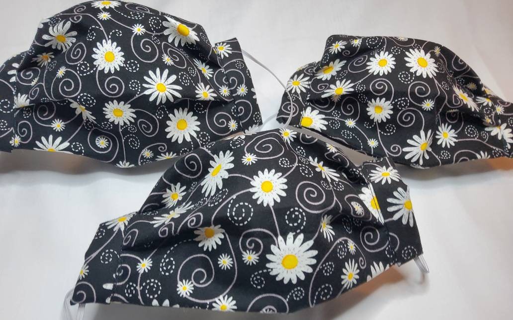 Daisy Face Mask Flower Face Mask | Washable Filter Pocket Nose Wire |…
