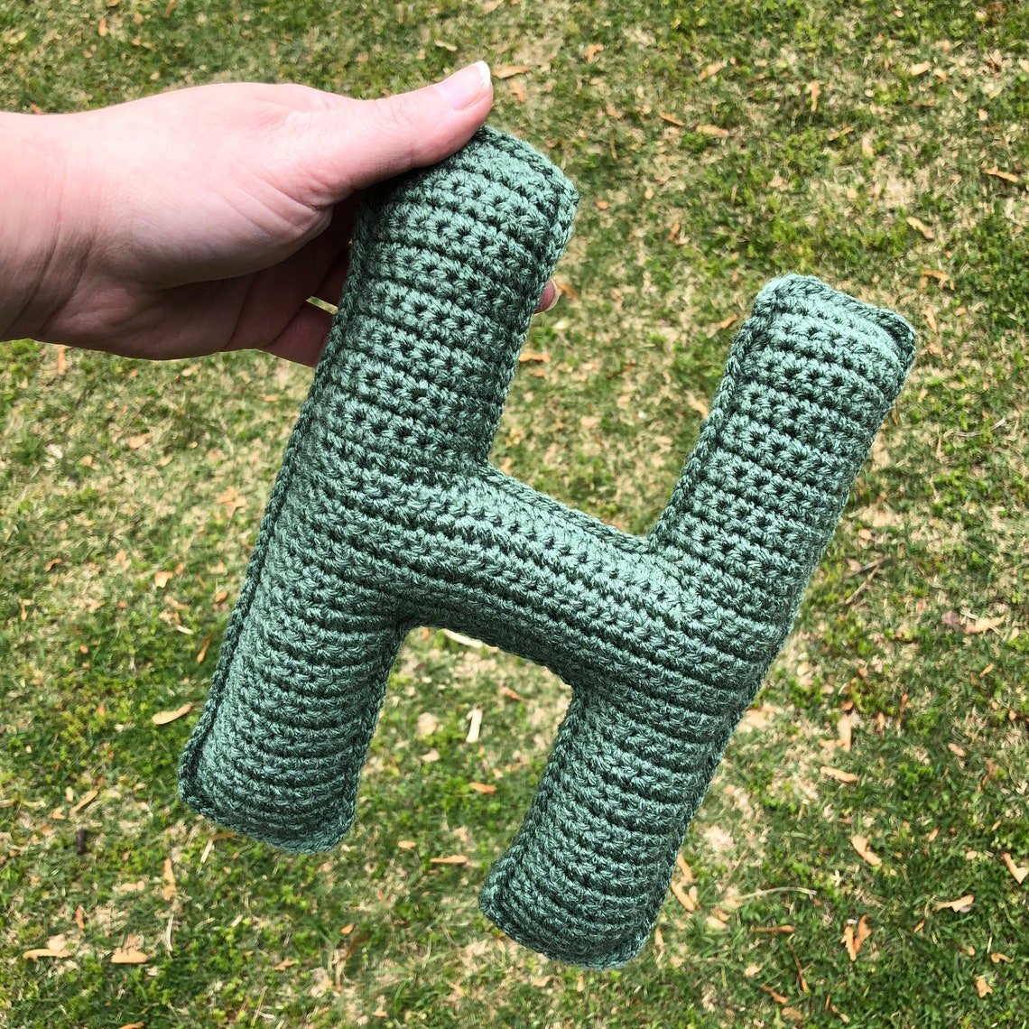 Handmade Letter Pillow Letter H Cushion Newborn Keepsake Etsy