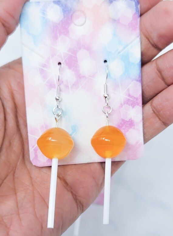 925 Sterling Silver Earrings Ear Studs Lollipop Pink 925 Sterling Silver Earrings Ear Studs Lollipop Pink