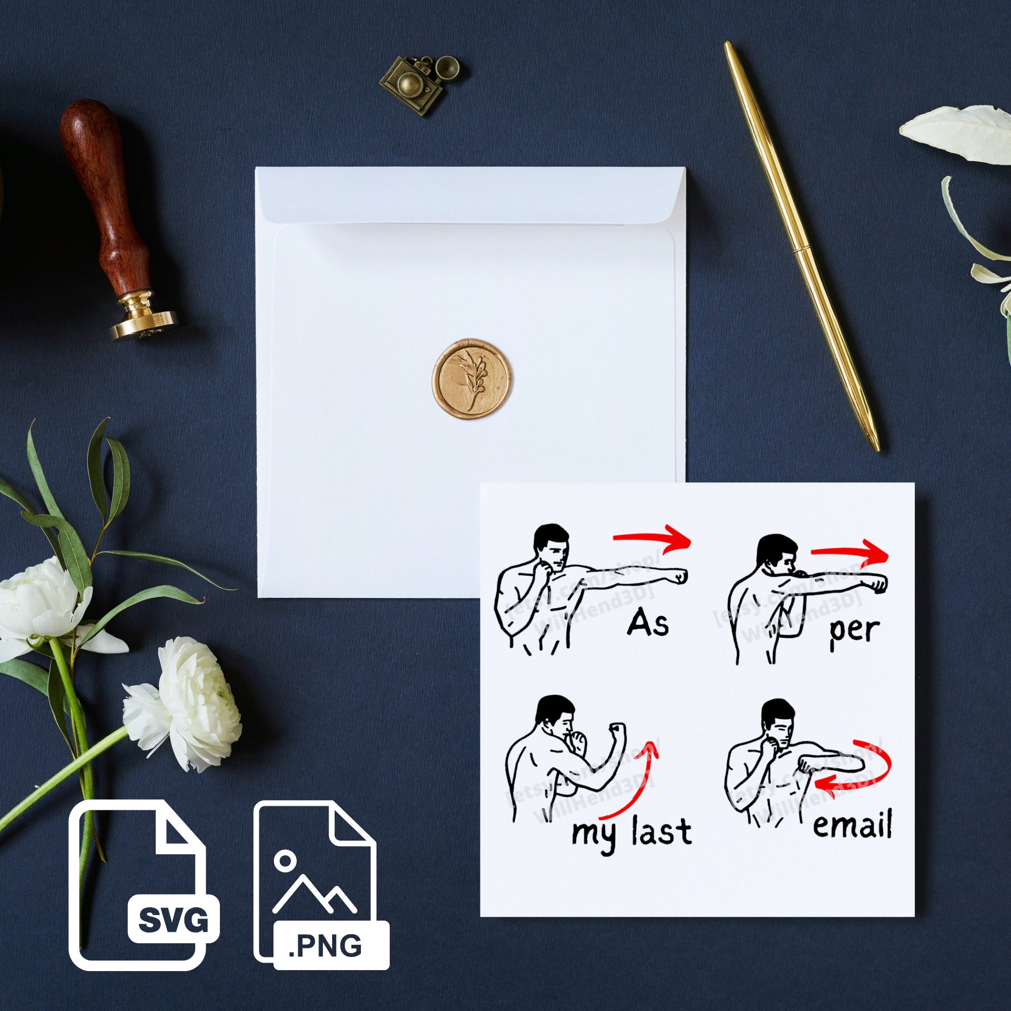 As per My Last Email Boxing Meme Transparent SVG and PNG Etsy