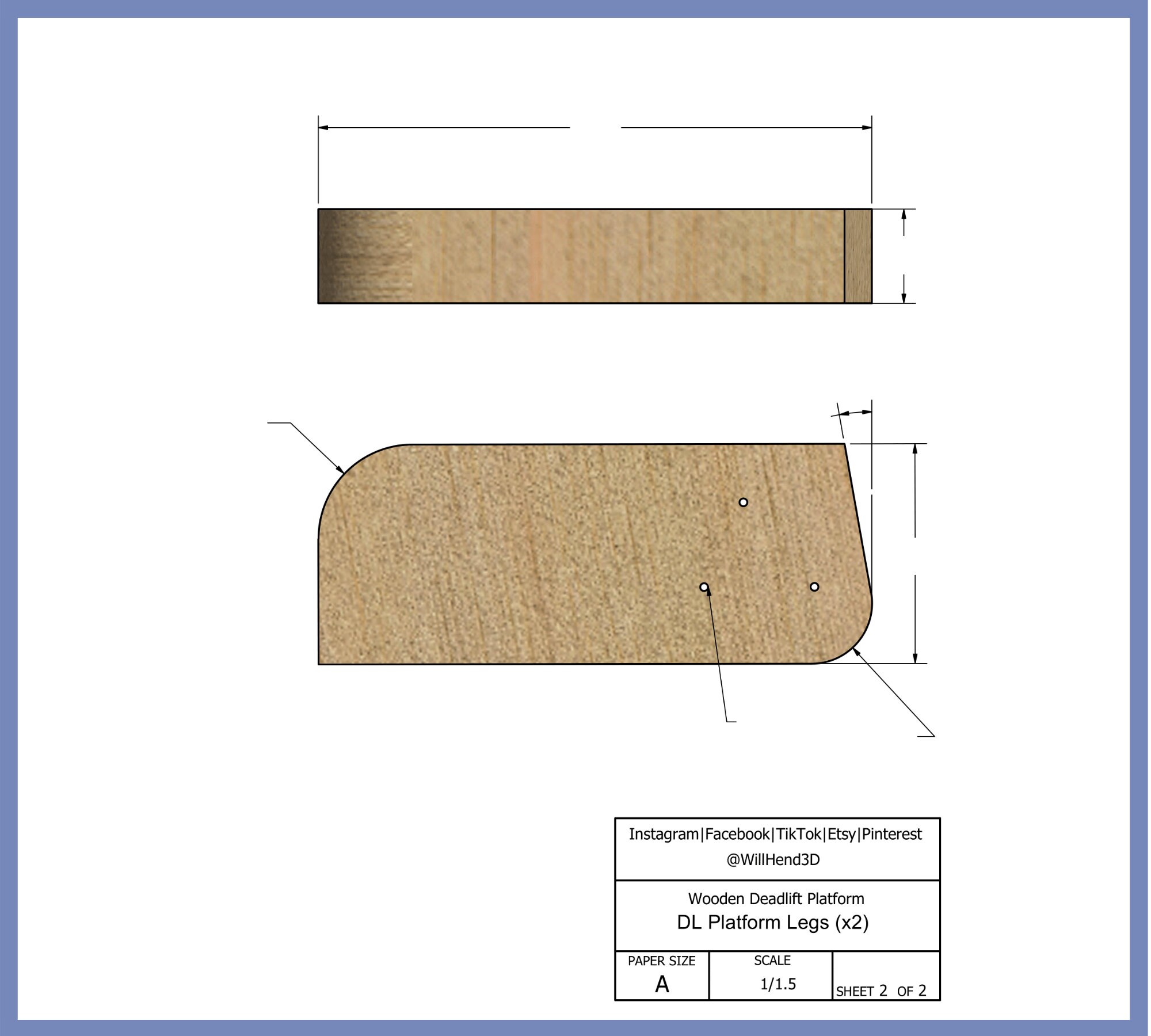 DIY Deadlift Jack Plans Digital Download of Blueprints Etsy