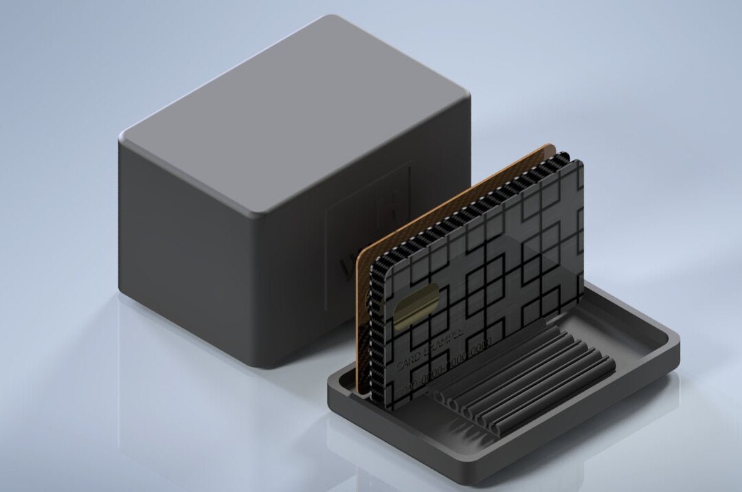 Credit Card Holder 3D Print Files Etsy