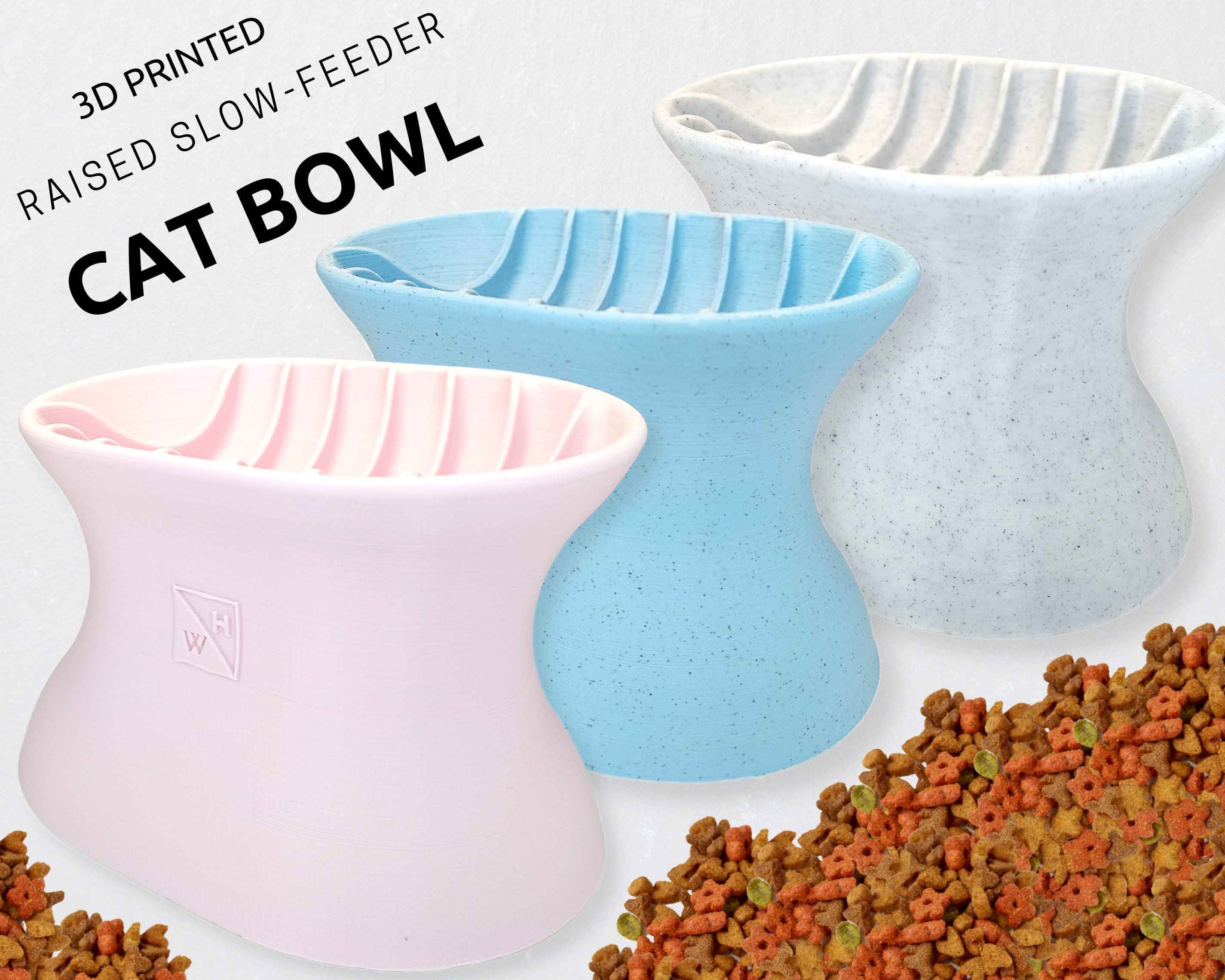 PTPTRATE Slow Feeder Cat Bowl,Cat and Puppy Essentials,Interesting  Interactive Cat Puzzle Feeder,Cat Slow Feeder,Effectively Slow Feeder