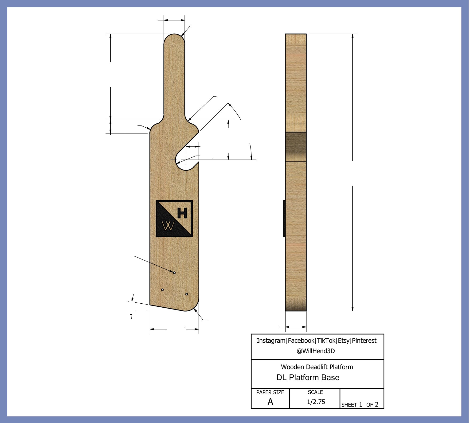 DIY Deadlift Jack Plans Digital Download of Blueprints Etsy