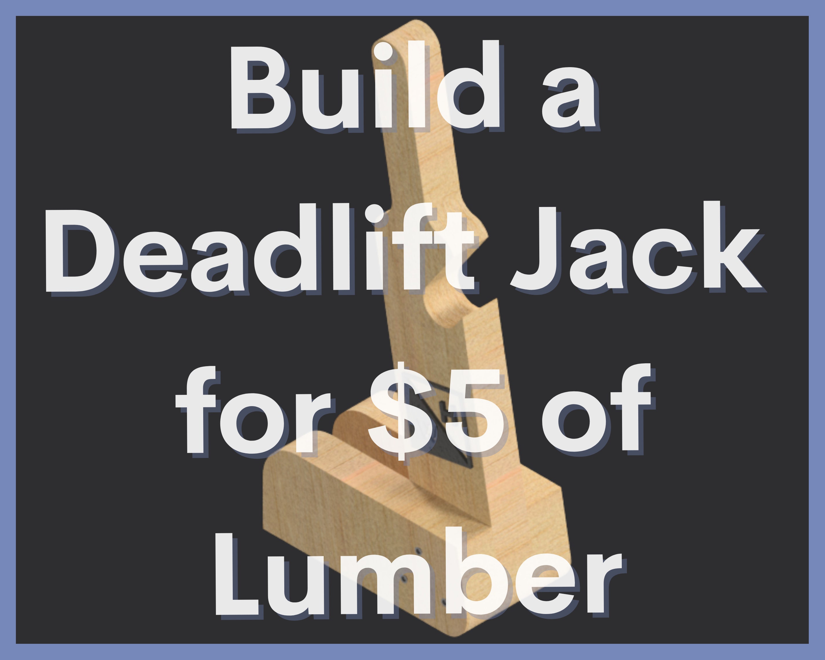 DIY Deadlift Jack Plans Digital Download of Blueprints Etsy