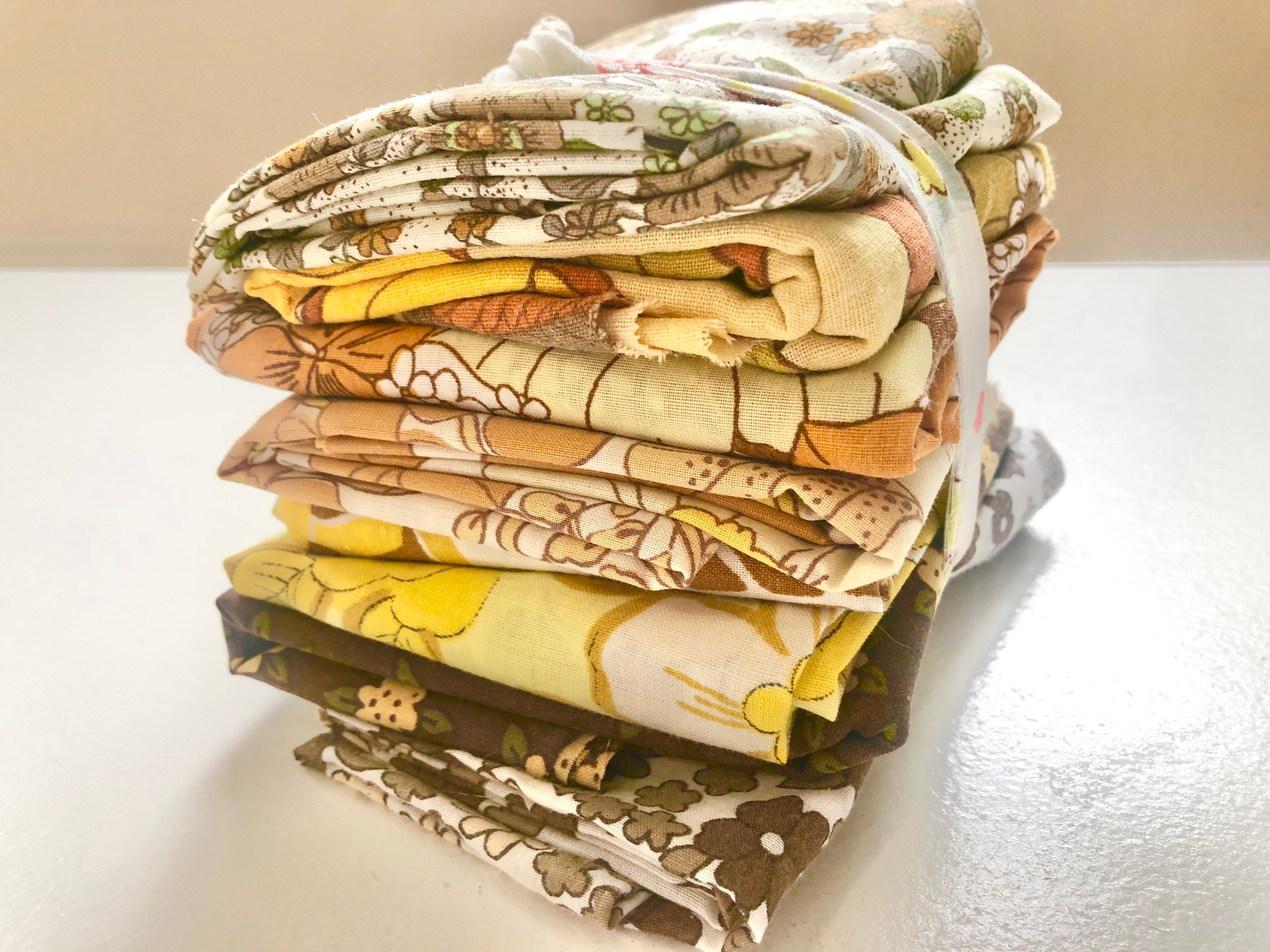 Vintage fabric vintage material retro flower power fabric Etsy