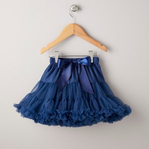 Navy Blue Tutu Skirt, Flower Girl Skirt, Birthday Outfit by LITTLE SISTER