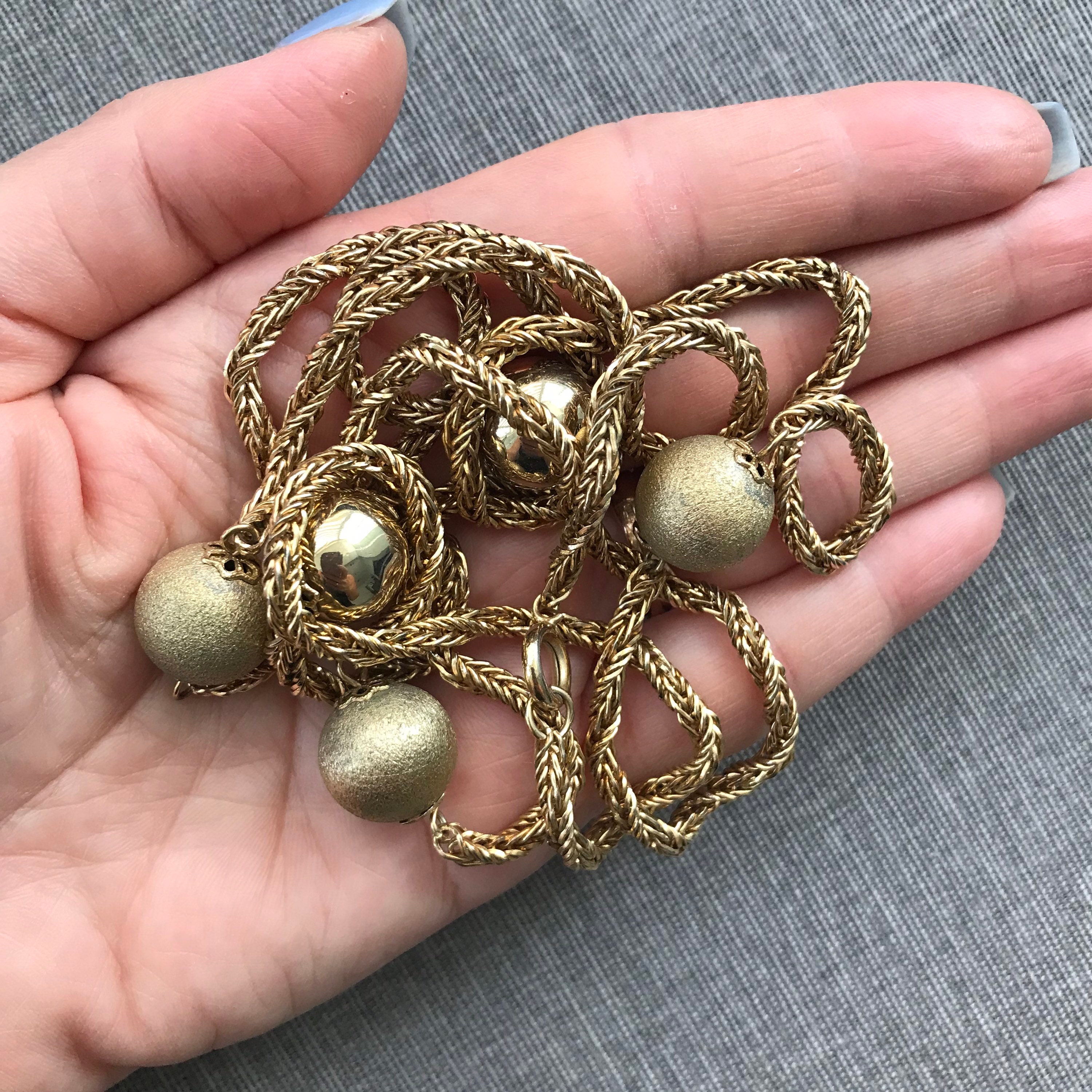 Ball Chain Necklace Heavy Rope Chain 