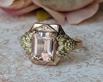 Slyq Jewelry Cocktail Oval Cut Morganite Style promise rings fashion rings size 11 Slyq Jewelry Cocktail Oval Cut Morganite Style promise rings fashion rings size 11