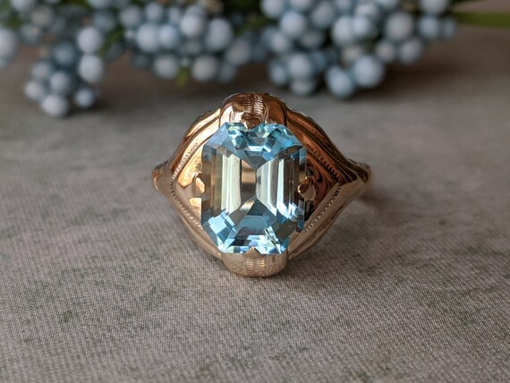 Art Deco Ring Red Glass Stone Ring Vintage Red An Gem Art Deco Ring Red Glass Stone Ring Vintage Red An Gem