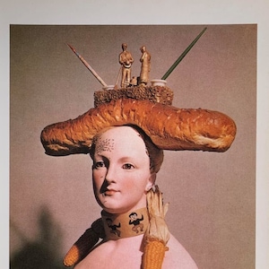 1992 Original Postkarte Print, Salvador Dali 'Retrospektive Frauenbüste' Gemalt 1933