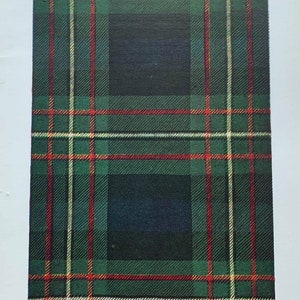 FERGUSSON 1949 Original Vintage Print from The Clans and Tartans of Scotland by Robert Bain
