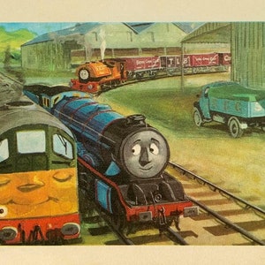 1971 Original Vintage C Reginald Dalby Main Line Engines &#39;BoCo Helps Gordon&#39; Printed Book Illustration
