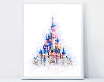 Download Disney Castle Art Etsy