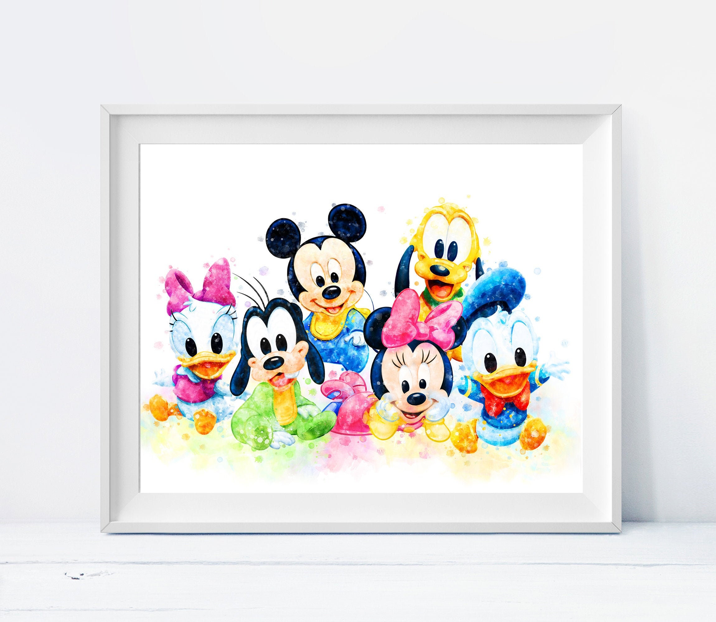 mickey mouse and minnie mouse baby drawings