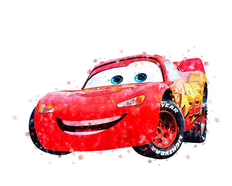 disney cars set 9 print lightning mcqueen tow mater
