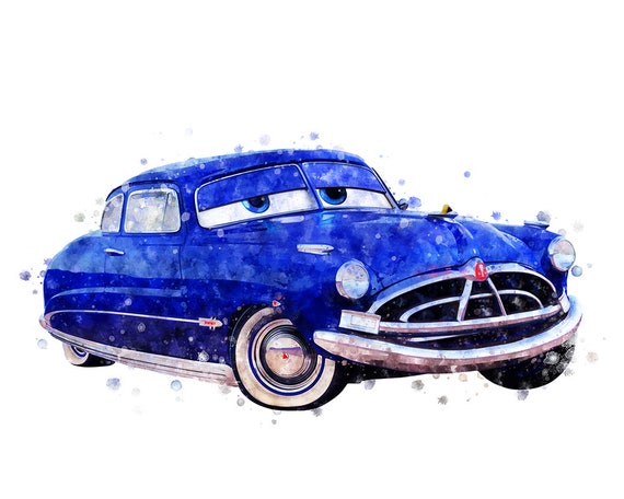 カーズ セット 9 プリント マックイーン 牽引車 水彩画 カーズ 印刷