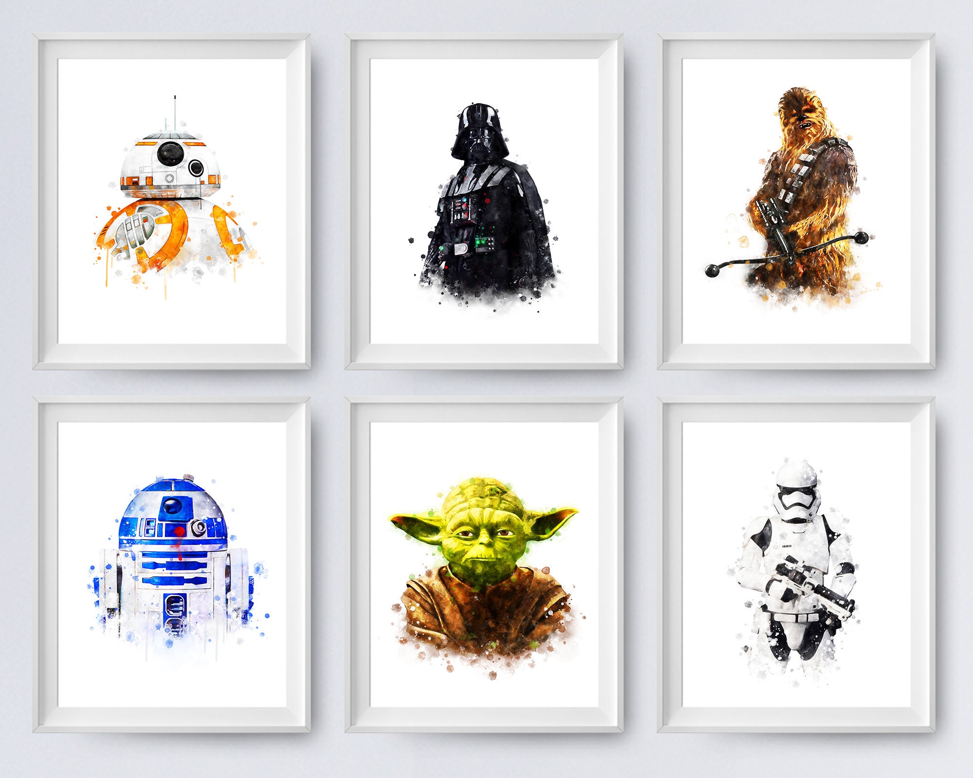 スターウォーズ セット 6 ヨーダ ダースベイダー BB-8 R2D2