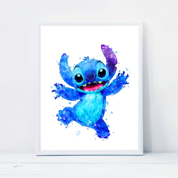Stitch Print Ohana Means Family Watercolor Poster Stitch Painting Stitch  Lilo Illustration Ohana Means Family Printable Digital Download -   Norway