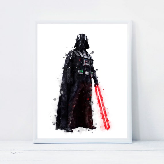 スターウォーズ ダースベイダー 絵画 スター・ウォーズ 武人画「ダース・ベイダー7」｜浮世絵工房