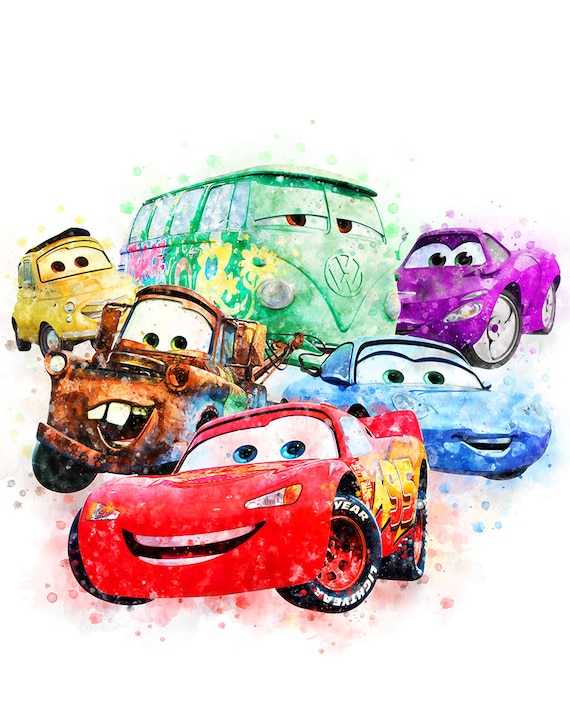 lightning mcqueen and mater and sally