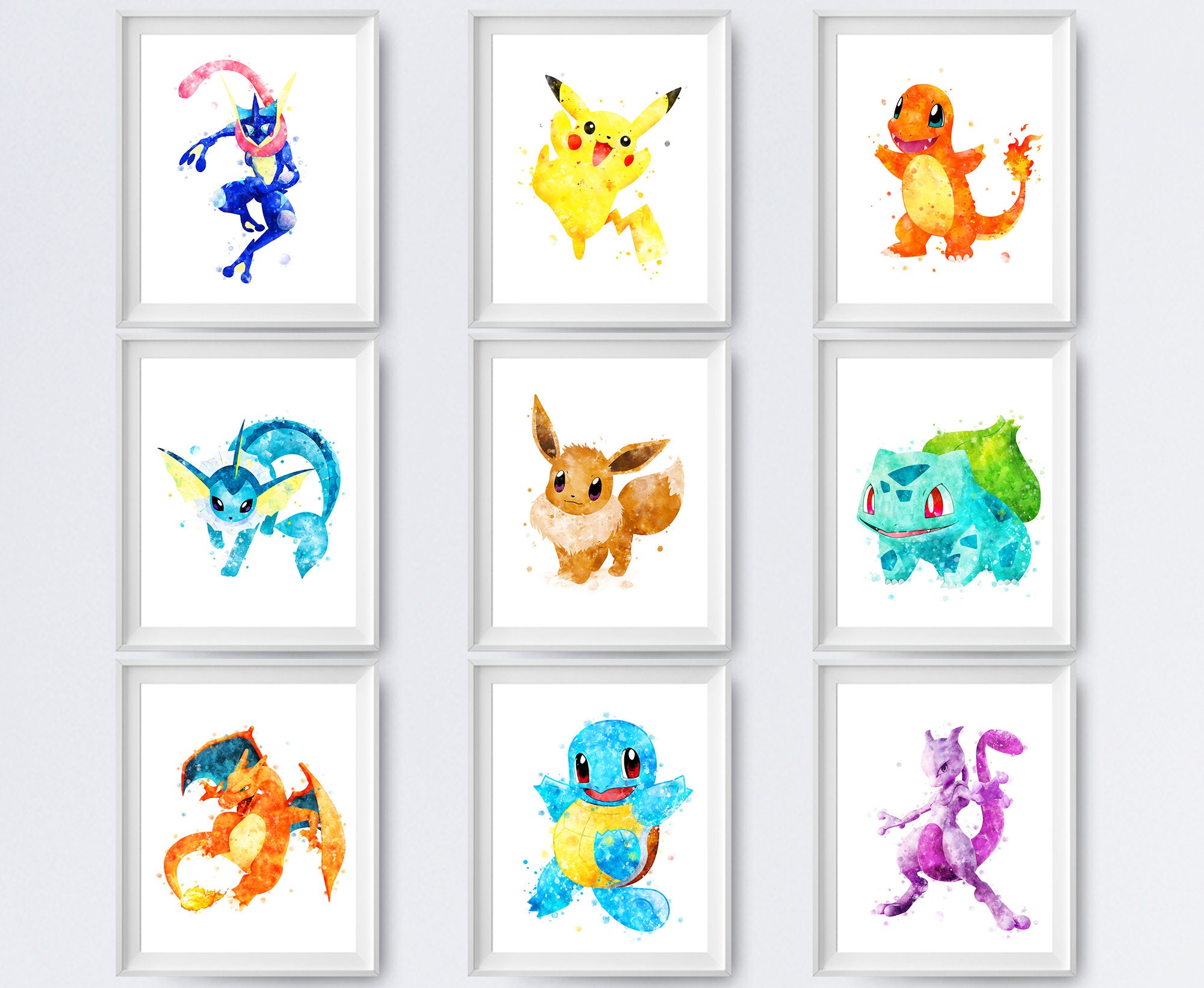 Todos pokemons  Pokemon poster, Poster wall art, Poster art