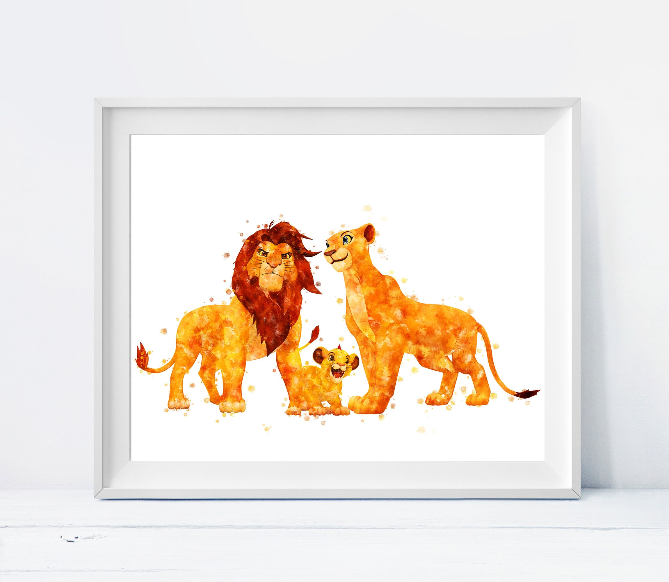 ライオンキング　シンバムファササラビ　1500限定　絵画 ライオンキング シンバムファササラビ 1500限定 絵画