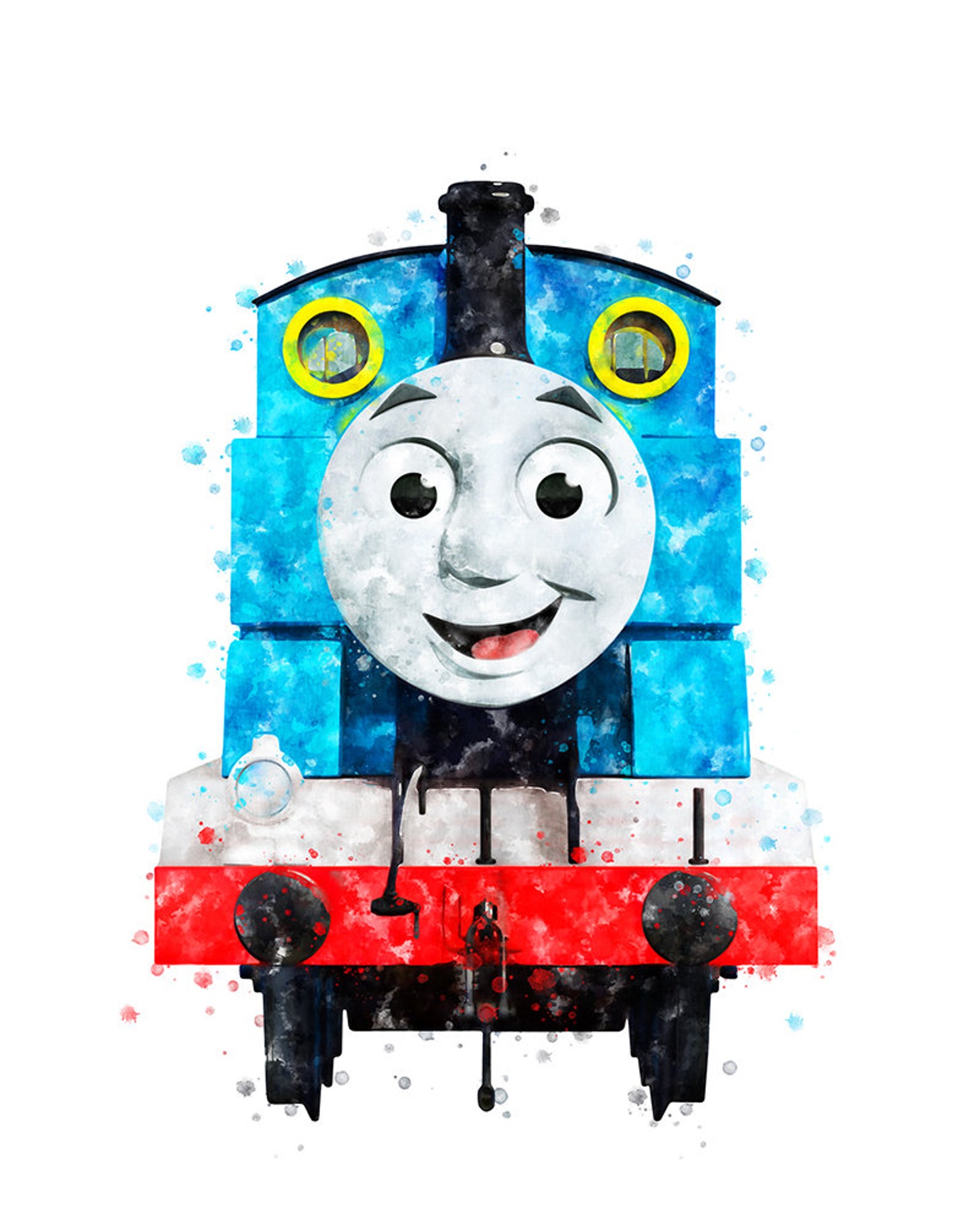 Thomas the Train Watercolor Thomas and Friends Print Disney - Etsy ...