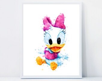 Youth Designz Baby Strampler Daisy Duck Print Body Donald Mickey Cartoon Maus Youth Designz Baby Strampler Daisy Duck Print Body Donald Mickey Cartoon Maus
