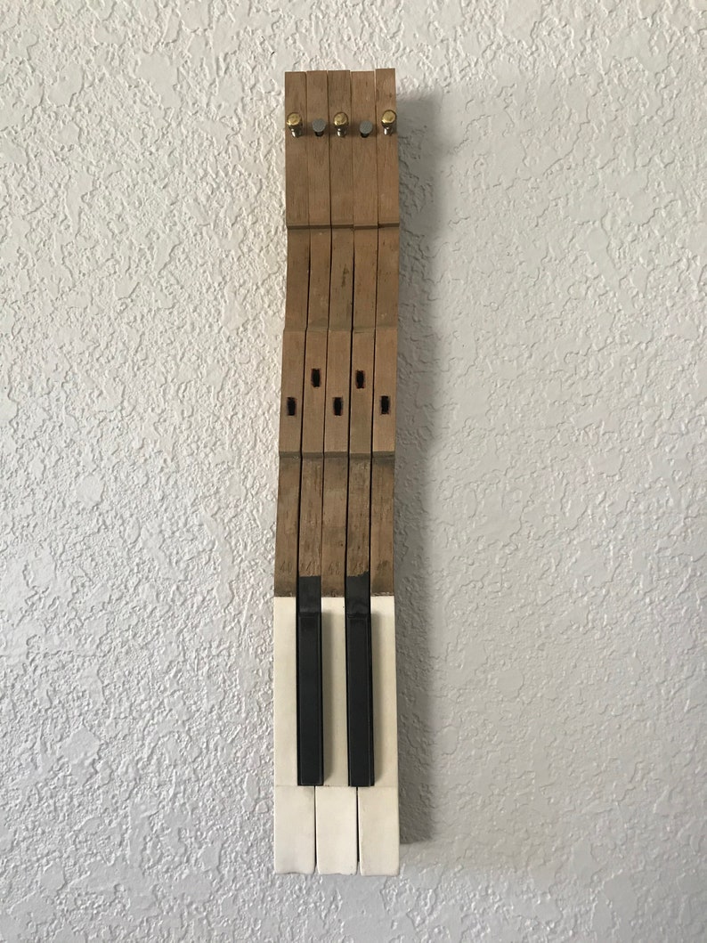Upcycled Piano Keys Key Holder Small Etsy