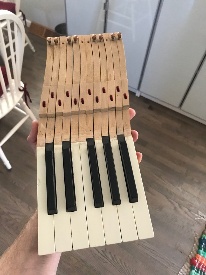 Upcycled Piano Keys Key Holder Large Etsy