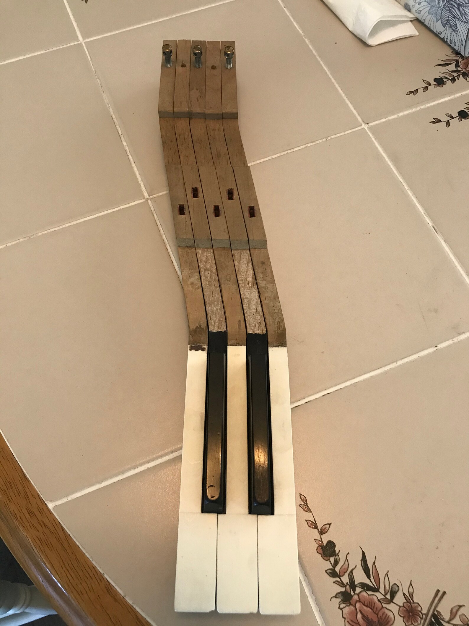 Upcycled Piano Keys Key Holder Small Etsy