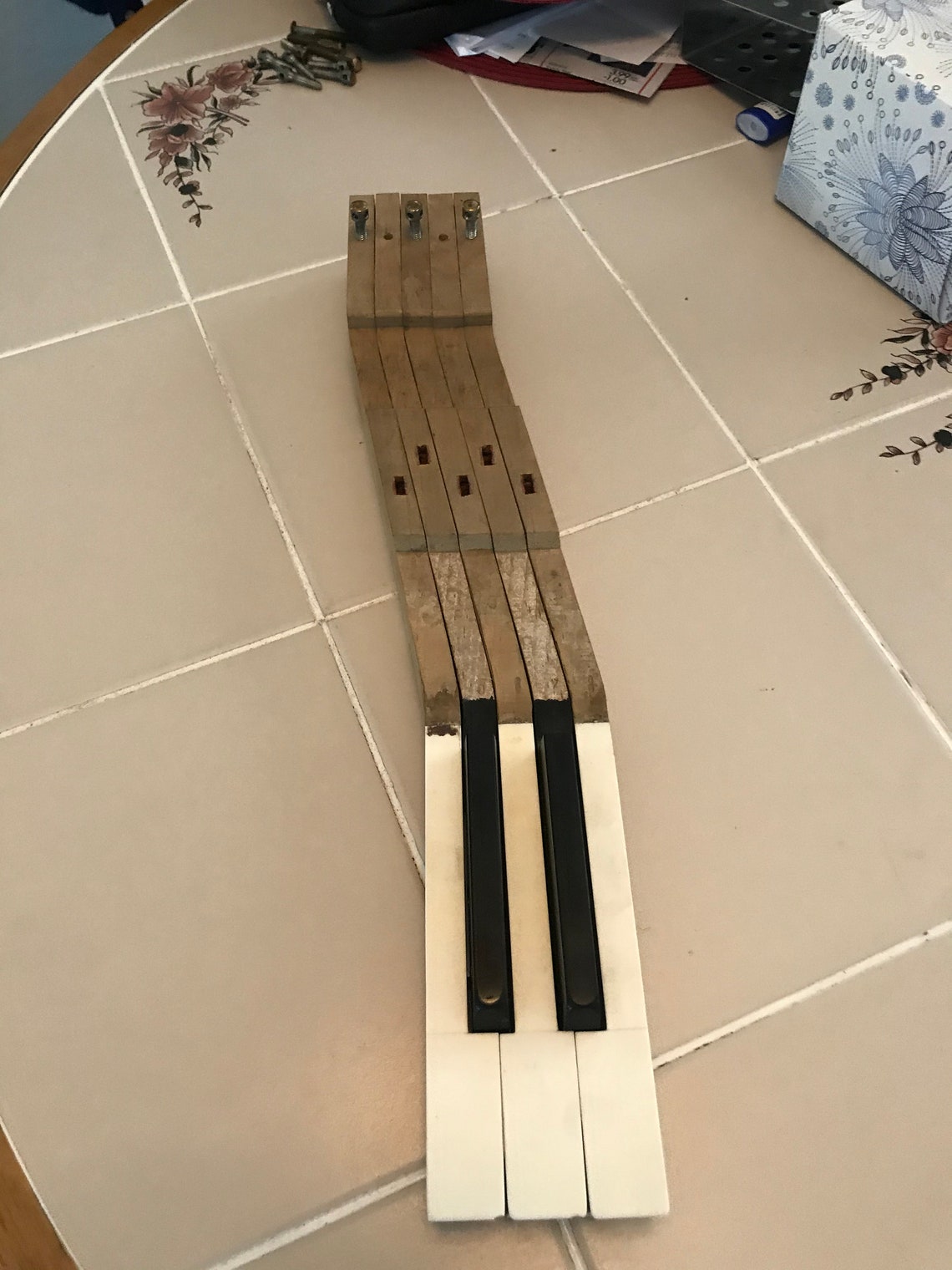 Upcycled Piano Keys Key Holder Small Etsy