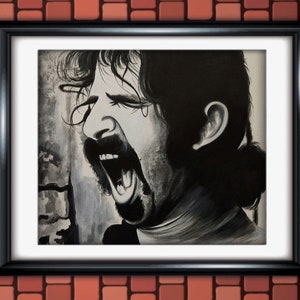 Frank Zappa Music Poster,frank Zappa Canvas Painting,Frank Zappa Painting,Wall Art Poster, Home Decor