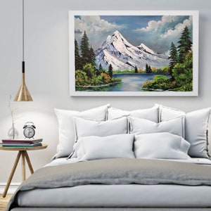 Landscape Painting On Canvas,Living Room Canvas art,Landscape Art,Landscape View, Acrylic on Canvas,wall decor image 7