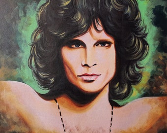 Jim Morrison painting, the doors Portrait Painting, Jim Morrison poster art, painting for decoration,wall decor
