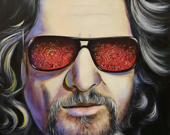 The Big Lebowski painting,Film Poster,Wall Art,big lebowski,The Dude - Big Lebowski Movie Poster,Canvas Painting